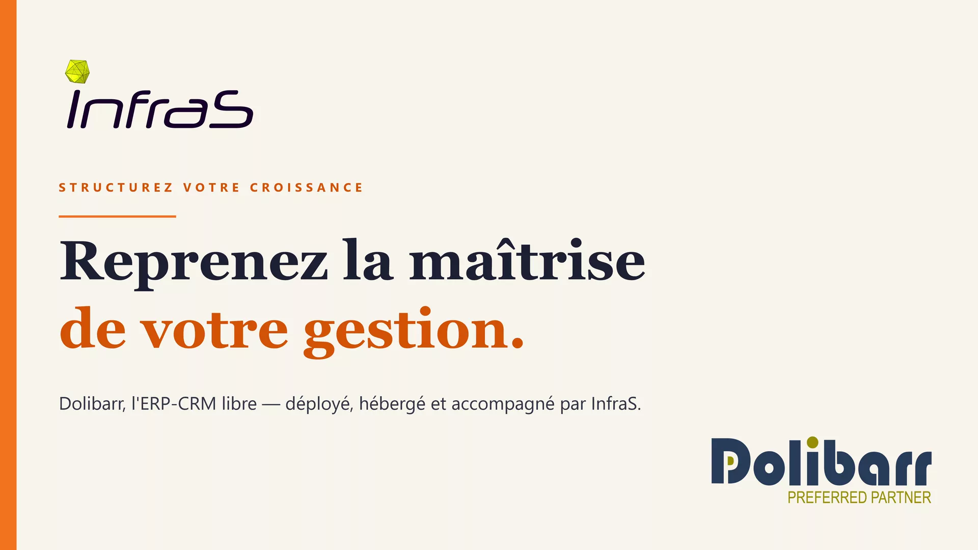 Présentation animée : pourquoi choisir Dolibarr et InfraS pour piloter votre entreprise